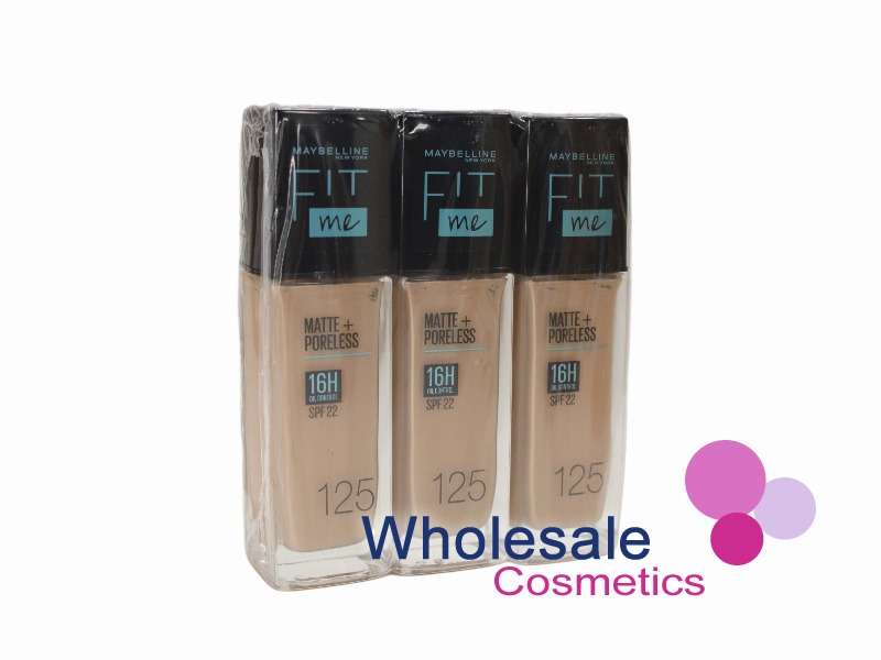 6 x Maybelline Matte And Poreless Foundation - 125